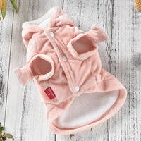 Pink Fleece Halloween Costumes For Dogs Little Small Puppy Animal Pet Cat Two Legs Outfit Jacket Out Winter Warm On Sale Supply