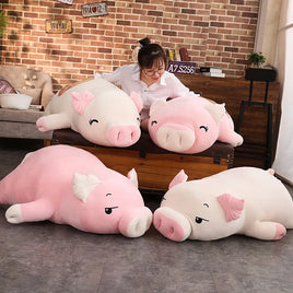 Lusy Store LLC Lovely Soft Down Cotton Pig Plush Doll Stuffed Pink Pig Doll Baby Software Pillow Gift Plush