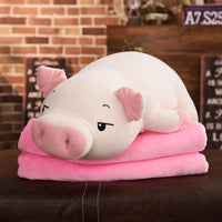 Lovely Soft Down Cotton Pig Plush Doll Stuffed Pink Pig Doll Baby Software Pillow Gift whit dWithoutblanket