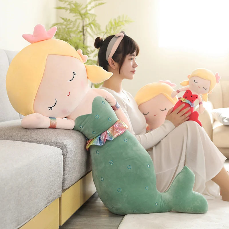 Lusy Store LLC Large Mermaid High Quality Filled Cotton Stuffed Plush Toy Plush