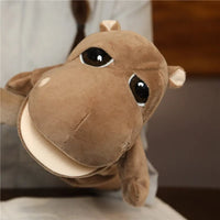 Giraffe Plush Toy Hand Puppet – Soft & Realistic Jungle Animal, 10.6" – Lusy Store 1 10.6"
