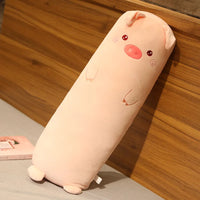 Dinosaur Pig Rabbit Bear Husky Duck Plush Toys Stuffed Soft Long Sleep Pillow Doll Cushion Kids Girls Gift Pig