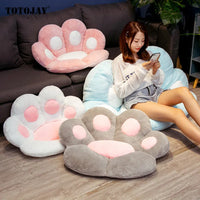 Lusy Store LLC Paw Pillow Animal Seat Cushion Stuffed Plush Sofa Indoor Floor Home Chair Decor Winter Children Girls Gift Plush