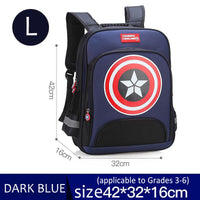 Lusy Store Spiderman Backpack Children Schoolbags Superhero Captain America Backpacks Boy B108 