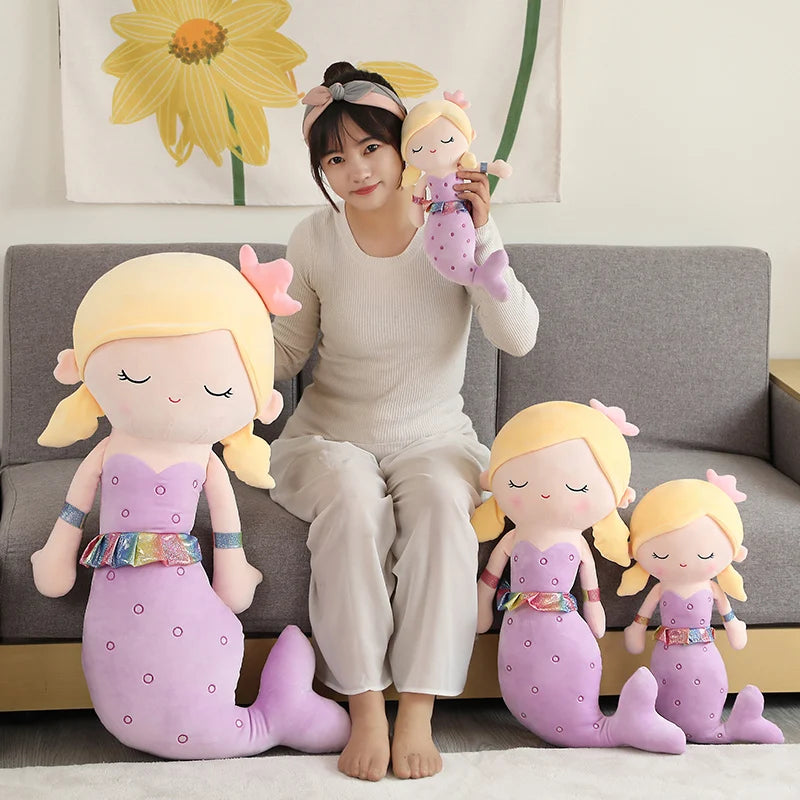 Lusy Store LLC Large Mermaid High Quality Filled Cotton Stuffed Plush Toy Plush