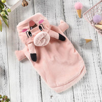 Pink Fleece Halloween Costumes For Dogs Little Small Puppy Animal Pet Cat Two Legs Outfit Jacket Out Winter Warm On Sale Supply Pink