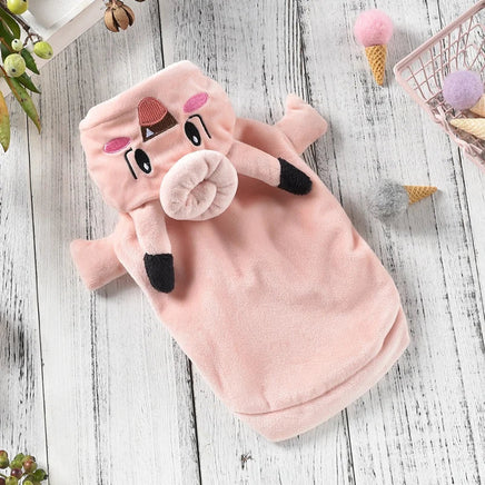 Pink Fleece Halloween Costumes For Dogs Little Small Puppy Animal Pet Cat Two Legs Outfit Jacket Out Winter Warm On Sale Supply Pink