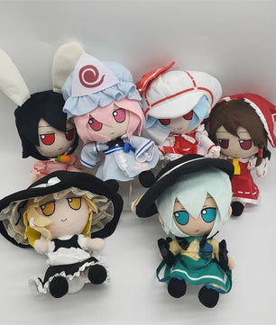 Lusy Store LLC TouHou Project Marisa Komeiji Koishi Hakurei Reimu Hon Meirin Hata no koko Cosplay Plush Doll Stuffed Gift Plush