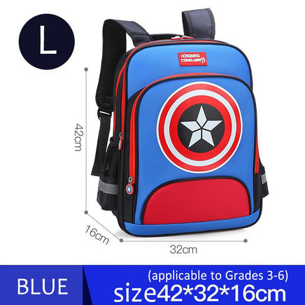 Lusy Store Spiderman Backpack Children Schoolbags Superhero Captain America Backpacks Boy B108 