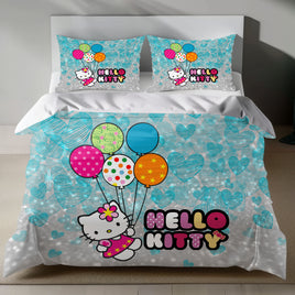 Hello Kitty Linen Bedding Set - Adorable Comfort for Sanrio Fans 4pcs - Bedding Sets