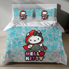 Hello Kitty Little Red Riding Hood Bedding Set 4pcs - Bedding Sets