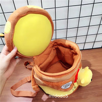 Lusy Store LLC Winnie the Pooh Kawaii Pooh Bear Honeypot Plush Stuffed Backpack Bucket Bag Plush