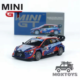 Lusy Store LLC MINI GT 1:64 Hyundai i20 N Rally1 2023 Left-Hand Drive Diecast Car Toys
