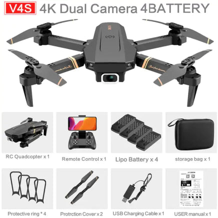 Dual Camera Quadcopter Drone 4K-Dual Camera-4B 27.5 x 25 x 5 Centimeters