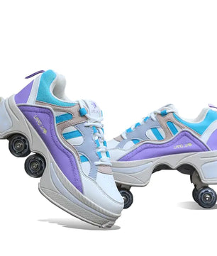 Casual Sneakers Walk Roller Skates