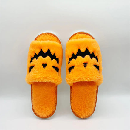 Halloween Warm Home Slippers Orange