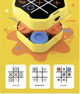 Lusy Store LLC Qike Super Tic-Tac-Toe All-in-One Chess Collection - Fun & Educational Electronic Toy for Kids Toys