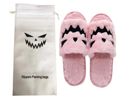 Halloween Anti Slip Pumpkin Slippers Pink One Size (29 Centimeters)