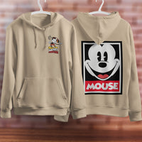 Mickey Mouse Hoodie Vintage White Khaki Hoodie Long Sleeve Hooded Pullover Personality Streetwear Khaki 3