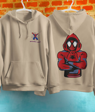 Spider Man Hoodie Casual Clothes Black White Khaki Hoodie Long Sleeve Hooded Pullover Personality Streetwear