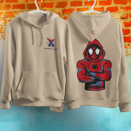 Spider Man Hoodie Casual Clothes Black White Khaki Hoodie Long Sleeve Hooded Pullover Personality Streetwear Khaki 5