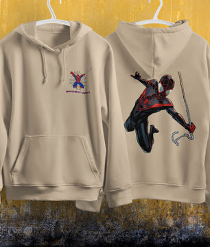 Spider Man Hoodie Casual Clothes Black White Khaki Hoodie Long Sleeve Hooded Pullover Personality Streetwear