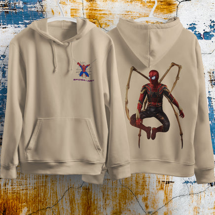 Spider Man Hoodie Casual Clothes Black White Khaki Hoodie Long Sleeve Hooded Pullover Personality Streetwear Khaki 5