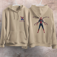 Spider Man Hoodie Casual Clothes Black White Khaki Hoodie Long Sleeve Hooded Pullover Personality Streetwear Khaki 1