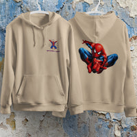Spider Man Hoodie Casual Clothes Black White Khaki Hoodie Long Sleeve Hooded Pullover Personality Streetwear Khaki 2