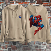 Spider Man Hoodie Casual Clothes Black White Khaki Hoodie Long Sleeve Hooded Pullover Personality Streetwear Khaki 3