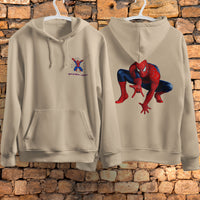Spider Man Hoodie Casual Clothes Black White Khaki Hoodie Long Sleeve Hooded Pullover Personality Streetwear Khaki 5