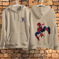 Spider Man Hoodie Casual Clothes Black White Khaki Hoodie Long Sleeve Hooded Pullover Personality Streetwear Khaki 1