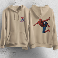 Spider Man Hoodie Casual Clothes Black White Khaki Hoodie Long Sleeve Hooded Pullover Personality Streetwear Khaki 2