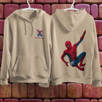 Spider Man Hoodie Casual Clothes Black White Khaki Hoodie Long Sleeve Hooded Pullover Personality Streetwear Khaki 3