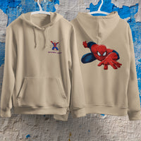Spider Man Hoodie Casual Clothes Black White Khaki Hoodie Long Sleeve Hooded Pullover Personality Streetwear Khaki 4