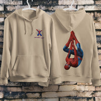 Spider Man Hoodie Casual Clothes Black White Khaki Hoodie Long Sleeve Hooded Pullover Personality Streetwear Khaki 2