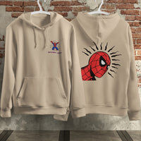 Spider Man Hoodie Casual Clothes Black White Khaki Hoodie Long Sleeve Hooded Pullover Personality Streetwear Khaki 1