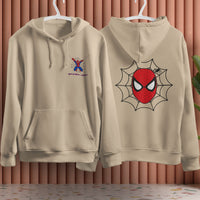 Spider Man Hoodie Casual Clothes Black White Khaki Hoodie Long Sleeve Hooded Pullover Personality Streetwear Khaki 2