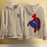 Spider Man Hoodie Casual Clothes Black White Khaki Hoodie Long Sleeve Hooded Pullover Personality Streetwear Khaki 4