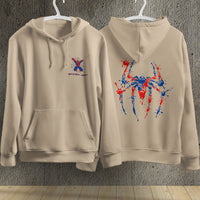 Spider Man Hoodie Casual Clothes Black White Khaki Hoodie Long Sleeve Hooded Pullover Personality Streetwear Khaki 2
