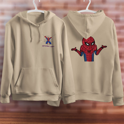 Spider Man Hoodie Casual Clothes Black White Khaki Hoodie Long Sleeve Hooded Pullover Personality Streetwear Khaki 3