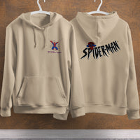 Spider Man Hoodie Casual Clothes Black White Khaki Hoodie Long Sleeve Hooded Pullover Personality Streetwear Khaki 4