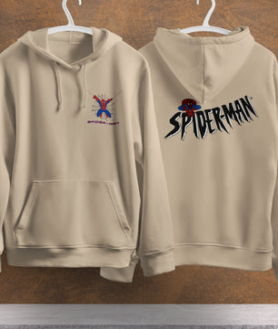 Spider Man Hoodie Casual Clothes Black White Khaki Hoodie Long Sleeve Hooded Pullover Personality Streetwear