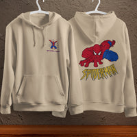 Spider Man Hoodie Casual Clothes Black White Khaki Hoodie Long Sleeve Hooded Pullover Personality Streetwear Khaki 3