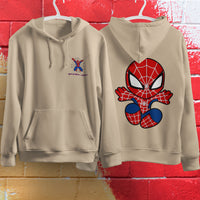 Spider Man Hoodie Casual Clothes Black White Khaki Hoodie Long Sleeve Hooded Pullover Personality Streetwear Khaki 1