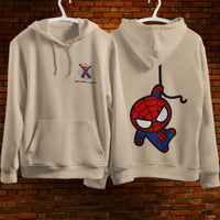 Spider Man Hoodie Casual Clothes Black White Khaki Hoodie Long Sleeve Hooded Pullover Personality Streetwear Khaki 2