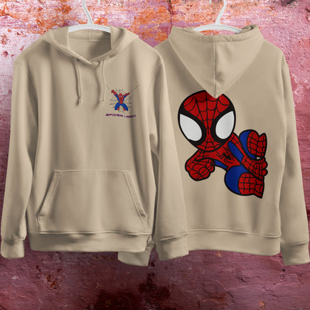 Spider Man Hoodie Casual Clothes Black White Khaki Hoodie Long Sleeve Hooded Pullover Personality Streetwear Khaki 3