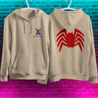 Spider Man Hoodie Casual Clothes Black White Khaki Hoodie Long Sleeve Hooded Pullover Personality Streetwear Khaki 4