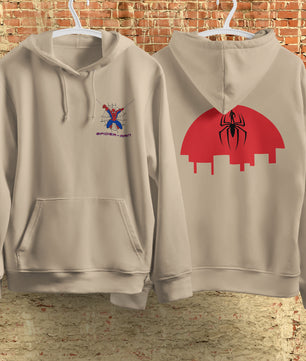 Spider Man Hoodie Casual Clothes Black White Khaki Hoodie Long Sleeve Hooded Pullover Personality Streetwear