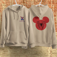 Spider Man Hoodie Casual Clothes Black White Khaki Hoodie Long Sleeve Hooded Pullover Personality Streetwear Khaki 1
